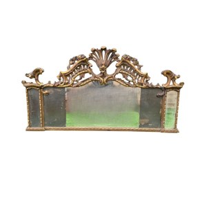 Fireplace-style mirror