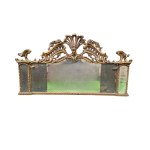 Fireplace-style mirror