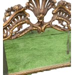 Fireplace-style mirror
