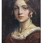 SIGNATURE NON IDENTIFIÉE, Portrait de femme