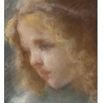 SIGNATURE NON IDENTIFIÉE, Portrait d'une jeune femme