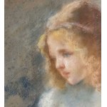 SIGNATURE NON IDENTIFIÉE, Portrait d'une jeune femme