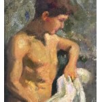 ANONIMO, personnages masculins au bord de la mer