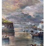 UNIDENTIFIED SIGNATURE, View of Ischia with boats and fishermen