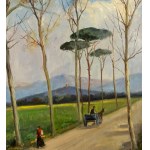 VINCENZO CANINO, Paysage avec personnages