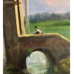 VINCENZO CANINO, Paysage avec personnages