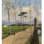 VINCENZO CANINO, Paysage avec personnages