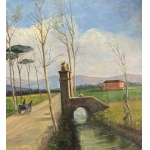 VINCENZO CANINO, Paysage avec personnages