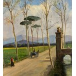 VINCENZO CANINO, Paysage avec personnages