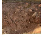 R.KOESTER, Ansicht von Neapel mit Booten und Fischern - R.KOESTER