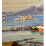 R.KOESTER, Ansicht von Neapel mit Booten und Fischern - R.KOESTER