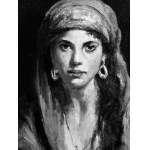 ANONIMO, Portrait d'une femme orientale