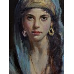 ANONIMO, Portrait d'une femme orientale
