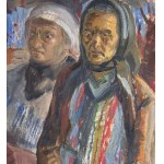 ANONIMO, Two female figures in peasant attire
