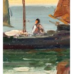 ANONIMO, Seascape with sailboats