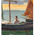 ANONIMO, Seascape with sailboats