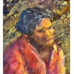 UNIDENTIFIED SIGNATURE, Seated Woman in the Fields