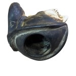 Terracotta candle holder sculpture