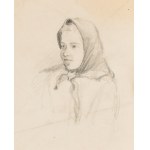 Emilia KNAUSÓWNA (1883-1924), Bust of a woman in a headscarf