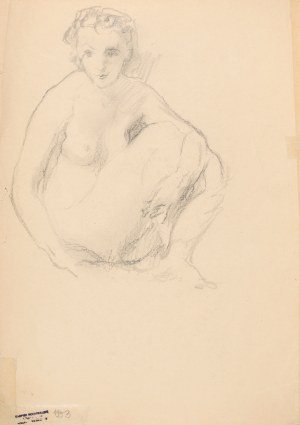 Kasper POCHWALSKI (1899-1971), Akt kobiety siedzącej, 1953