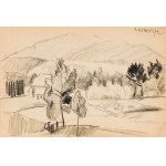 Kazimierz PODSADECKI (1904-1970), Landscape from Kalwaria Zebrzydowska, September 1937