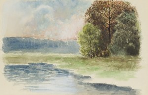 Frantisek Xaver HARLAS (1865-1947), Pejzaż nadwodny, ok. 1913