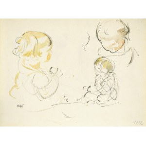 Wojciech WEISS (1875-1950), Szkice dzieci, 1922