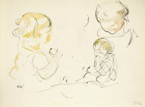 Wojciech WEISS (1875-1950), Szkice dzieci, 1922