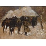 Jerzy KOSSAK (1886-1955), Kirasjerzy in front of the hut