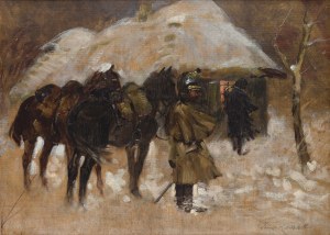 Jerzy KOSSAK (1886-1955), Kirasjerzy przed chatą