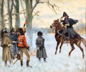 Stanisław STUDENCKI (1900-1944), Meldunek - scena z Napoleonem