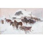 Ignacy ZYGMUNTOWICZ (1875-1947), In front of the inn