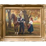 Leszek PIASECKI (1928-1990), Chevalier with a girl