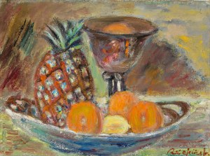 Czesław RZEPIŃSKI (1905-1995), Martwa natura z ananasem