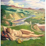 Michal Maksymilian REKUCKI (1884-1971), Nude (Tanning)