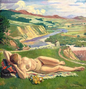 Michał Maksymilian REKUCKI (1884-1971), Akt (Opalanie)