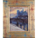 Aleksander DZWONKOWSKI (1885-1969), Notre Dame Cathedral in Paris, 1929