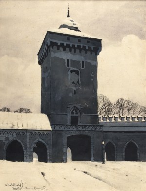 Odo DOBROWOLSKI (1883-1917), Widok na Bramę Floriańską w Krakowie