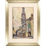 Mela MUTER (1876-1967), City view with a bell tower, circa 1930