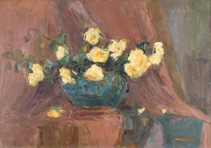 Włodzimierz TERLIKOWSKI (1873-1951), Żółte róże, 1923