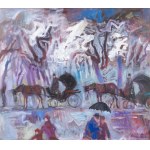 Jan SZANCENBACH (1928-1998), Dorozki przy plantach X, 1995