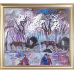 Jan SZANCENBACH (1928-1998), Dorozki przy plantach X, 1995