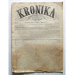 FAMILY CHRONICLE. Warsaw, on February 17 (March 1) 1877. serya II. No. 5. editor and publisher A, of Ch...