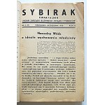 SYBIRAK. W-wa, October 1936. year III. No. 3 (11). Print jw. p. 87, [1]. Brochure, ed.