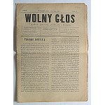 FREE VOICE. Social, political and literary weekly. W-wa, May 20, 1911. Year I. No. 5...