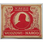 [LEAFLET - WINDOW STICKER]. 19. III. 1932. on the Name Day of the Commander-in-Chief - The Nation....