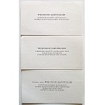 [VISITORS]. Three different business cards of Wojciech Jaruzelski. 1)...