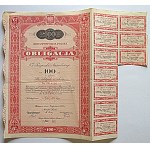 [OBLIGATION]. Republic of Poland. Bond of 6% National Loan for 100 zlotys in gold. No. 2314126 [...]....