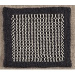 Anna Olczyk-Kocikowa (1929 - 2012 ), "Meeting" weaving miniature, 1995