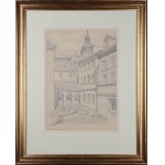 Wojciech AMANOWICZ (20th century), View of the streets of the Old Town - Warsaw I, 1953